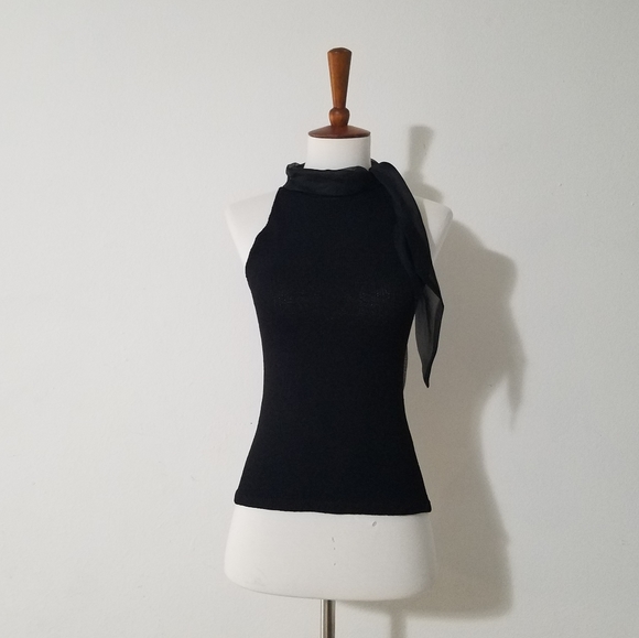 Elaris Tops - Elaris Knit Black Top.